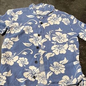 Abercrombie Kids Blue Floral Button-Up Set